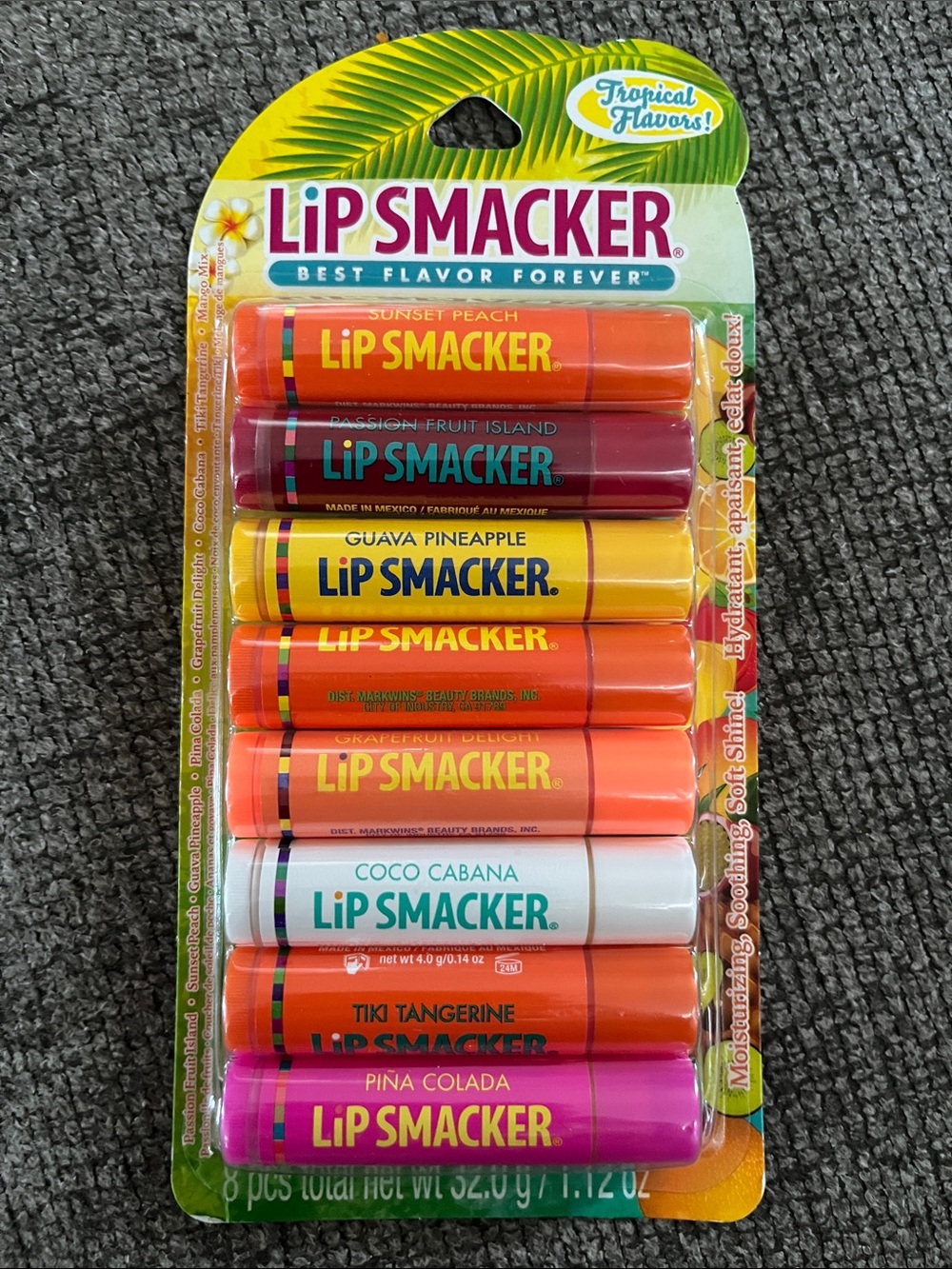 Lip Smacker Assorted Flavor Lip Balm 8-Pack - Multi (Various Shades)
